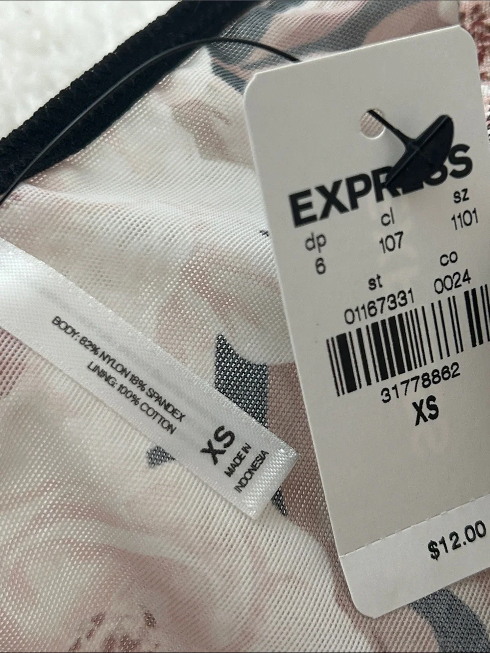 NWT Express Floral Mesh Panty - Picture 3 of 5